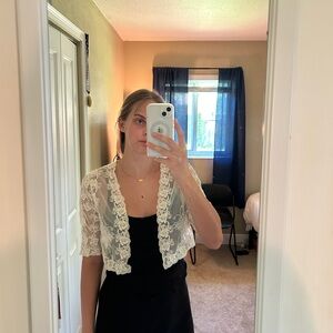 Butterfly sheer sweater